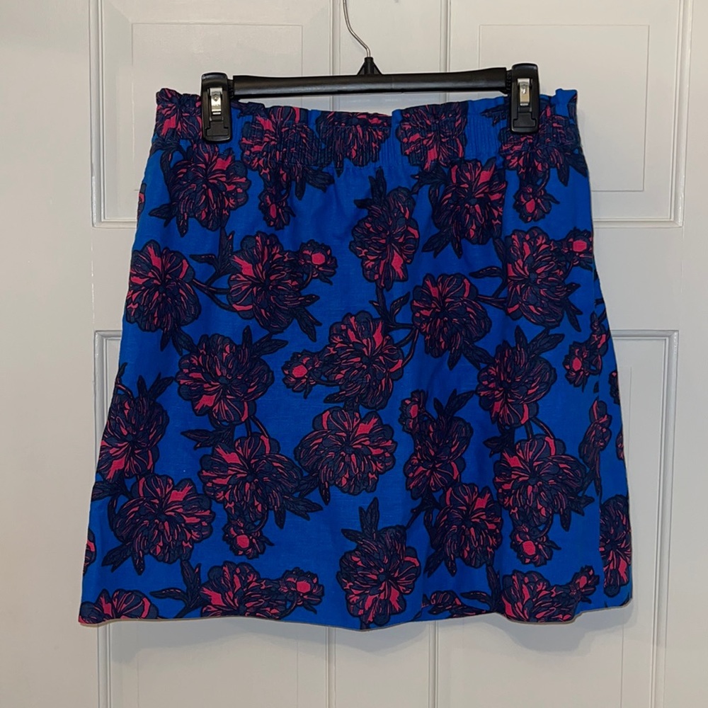 J. Crew Patterned Paper Bag Skirt